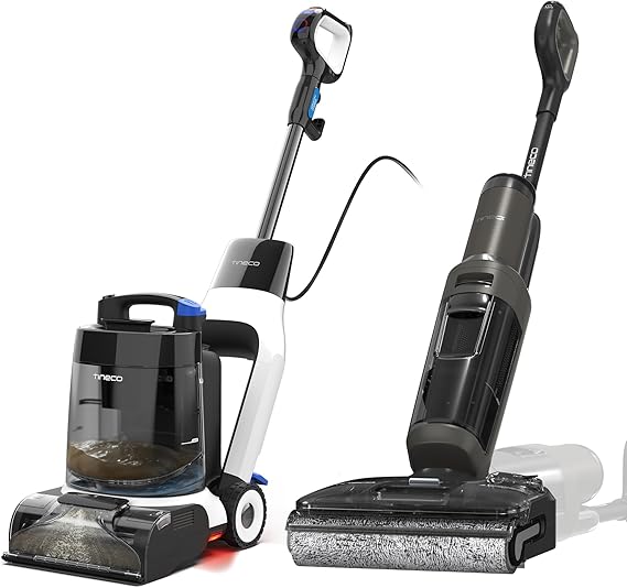 Tineco Floor ONE i5 Stretch Wet Dry Vacuum Cleaner + Carpet ONE Cruiser Smart Carpet Cleaner, Cordless Vacuum and Mop for Hard Floors, Powerful Suction SmoothPower