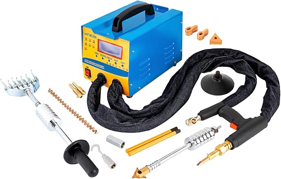 Futchoy Dent Puller Machine, 3KW Spot Dent Puller, 2000A Dent Puller Welder, 7 Modes Auto Body Dent Puller Welder, Digital Panel Welding Dent Puller, 110V Spot Dent Puller for Car Body Dent Repair