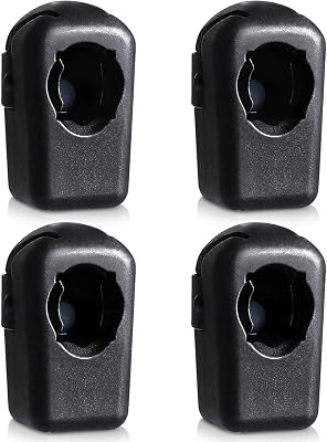 Vepagoo 4PCS M6 Female Thread Gas Strut Connector Jiont Nylon End Fittings fit for 10MM Ball Socket, Straight Detachable Shock Lift Connector Accessories