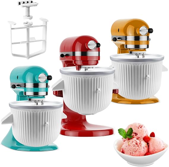 Ice Cream Maker Attachment for KitchenAid Stand Mixer