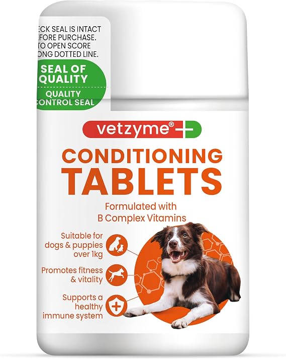 Vetzyme Conditioning Tablets For Dogs Pot Size: 100 Tablets