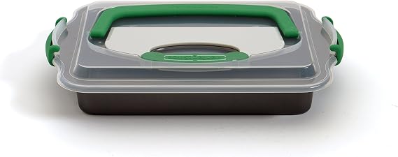 BergHOFF PerfectSlice 3Pc Nonstick 9x13 Covered Cake Pan & Slicing Tool
