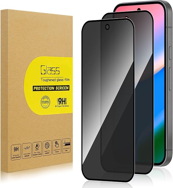 2 Pack Privacy Screen Protector for Google Pixel 10/10 Pro 6.3inch