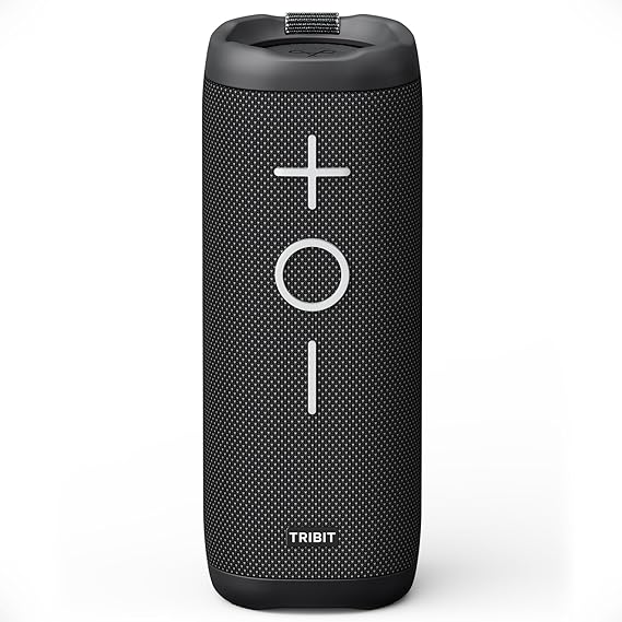 Tribit StormBox 2 Bluetooth Speaker, 34W, 360 Sound, 24H Playtime, Black