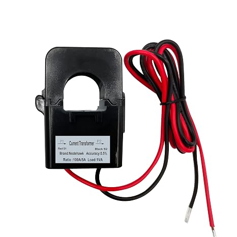 AC Current Sensor Transformer, Core Current Transformer Coil Sensor for 100A Amp Energy Meter