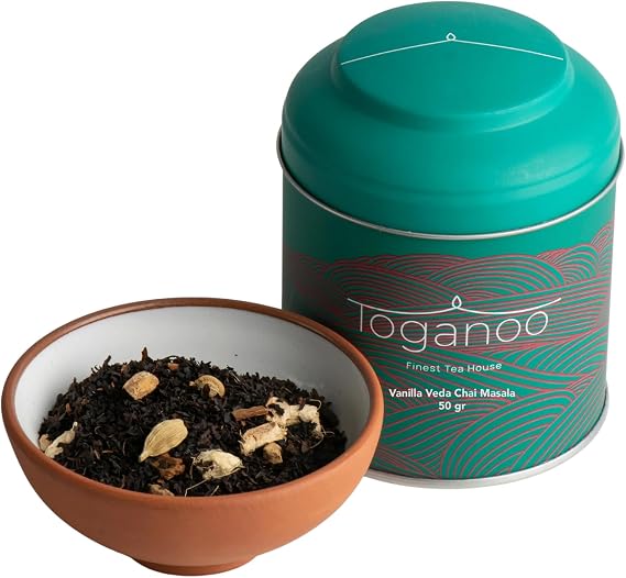 Toganoo Tea Vanilla Veda Chai Masala Vanilyalı Baharatlı Siyah Çay 50 gr