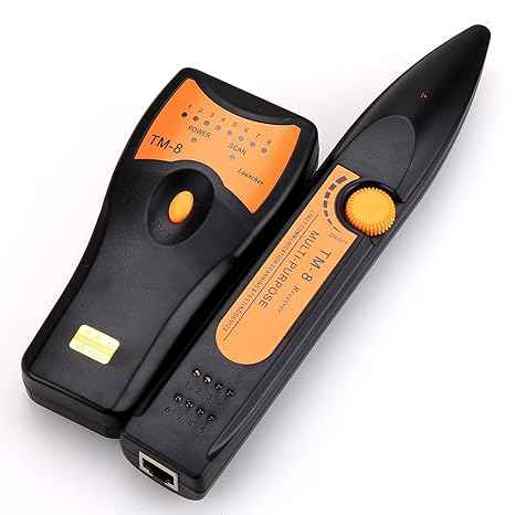 TM-8 RJ11 RJ45 Cat5 Cat6 LAN Network Cable TesterTelephone Wire Tracker Toner Detector Line Finder