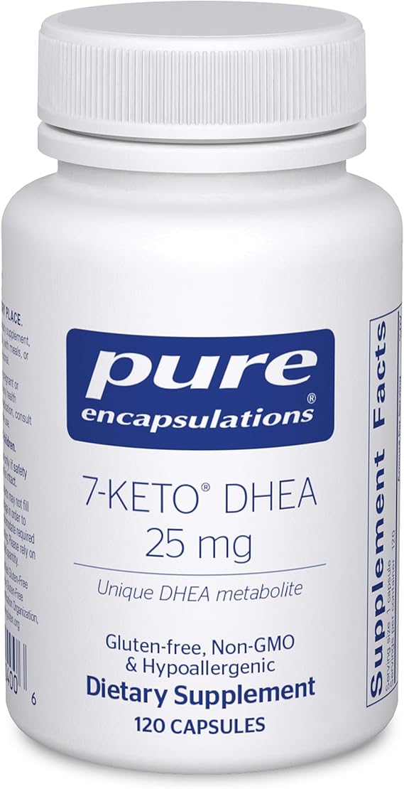 Pure Encapsulations 7-Keto DHEA 25 mg | Unique DHEA Metabolite Supplement to Support Thermogenesis* | 120 Capsules