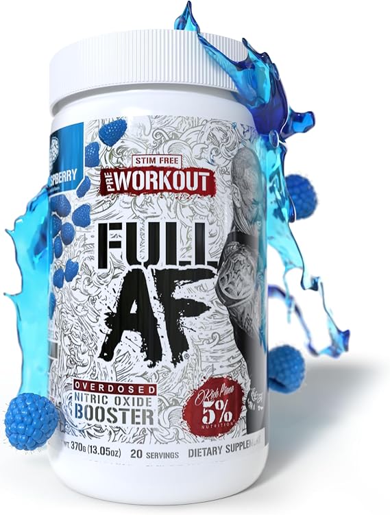 5% Nutrition FullAF Stim Free Pre Workout (Blue Raspberry)