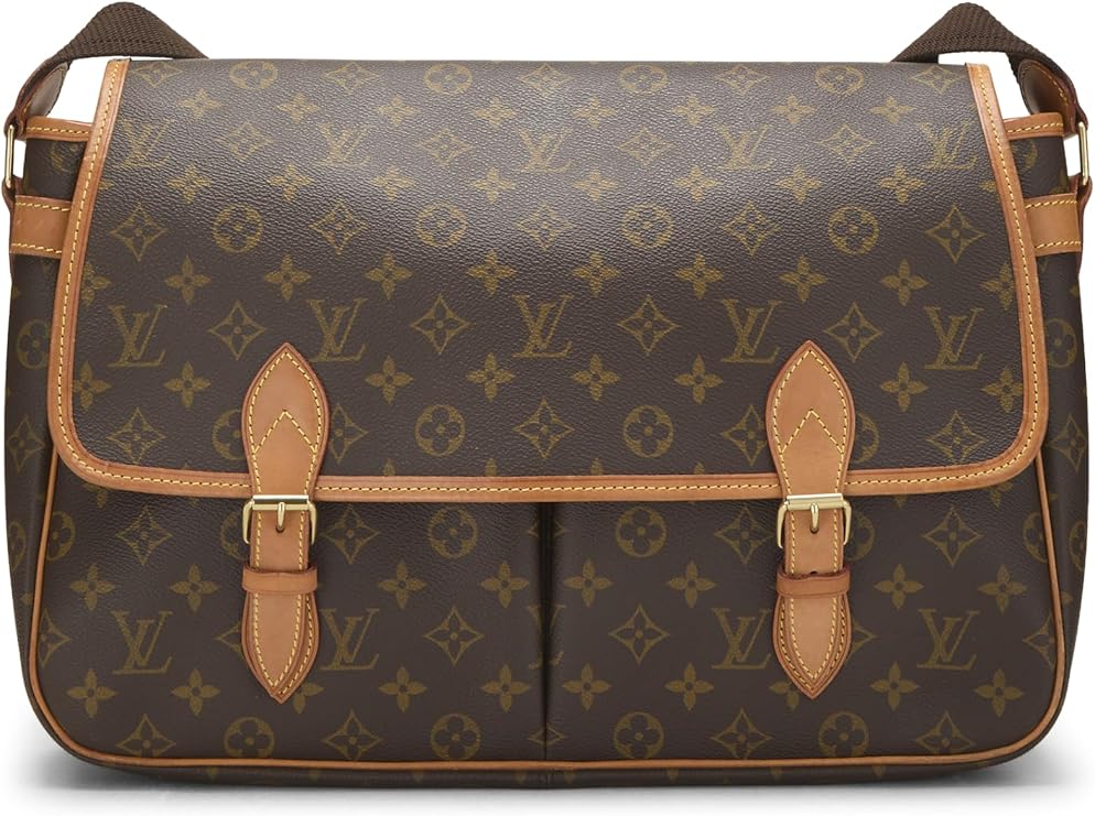 Pre-loved Monogram Canvas Sac Gibeciere XL, Brown