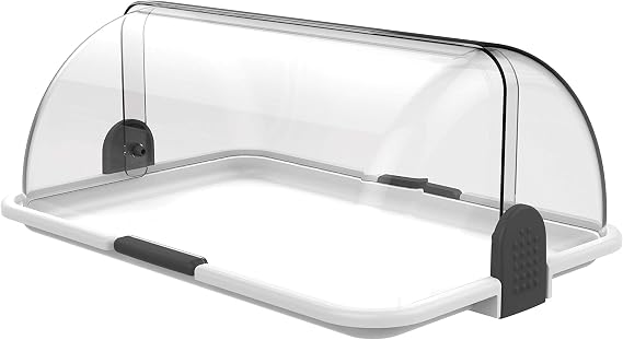 Biesse - Food Display Case, Large, Single, Plastic (White)