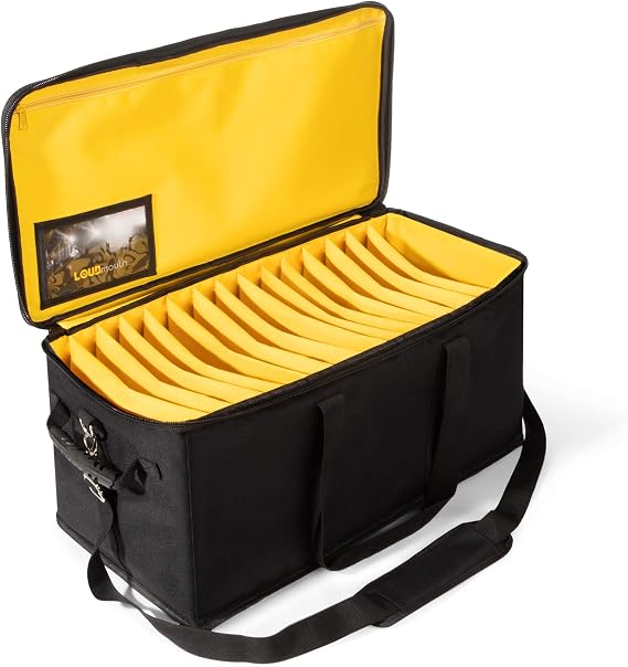 Loudmouth Large Cable File Bag | Music Cord Organizer Case for Musicians | Professional Durable DJ Gig Bag for Sound Lighting Camera Gear Equipment and Accessories