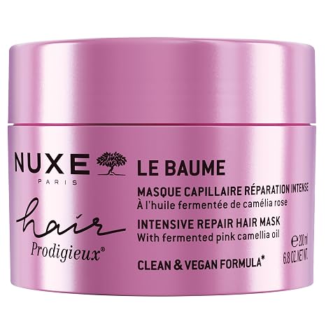 NUXE Hair Prodigieux Intensive Repair Mask for Dry Damaged Hair, 6.8 Fl Oz