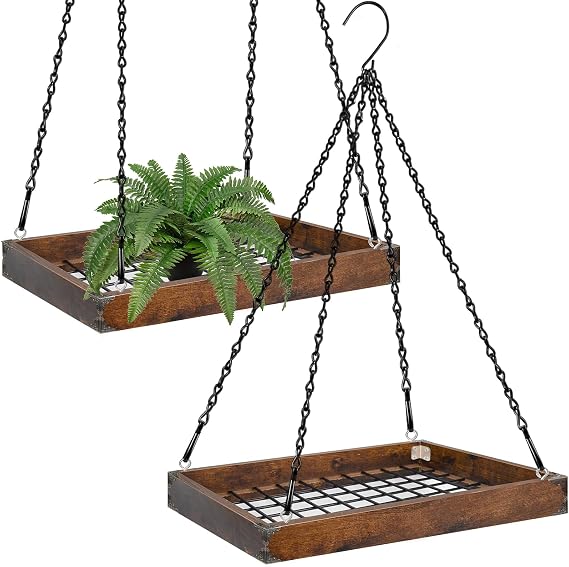 Lilybud--lily 16" Large Hanging Planter for Indoor Outdoor (2)
