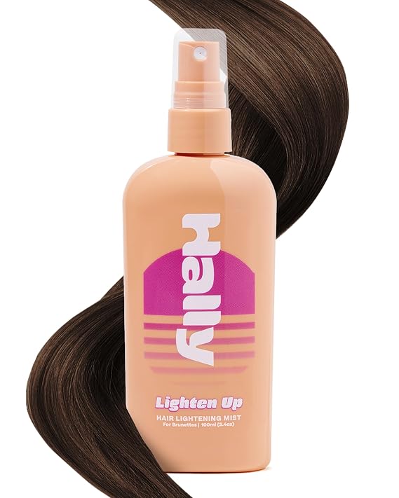 Hally Hair Lighten Up - Hair Lightener for Brunettes - Lightens 2-3 Shades