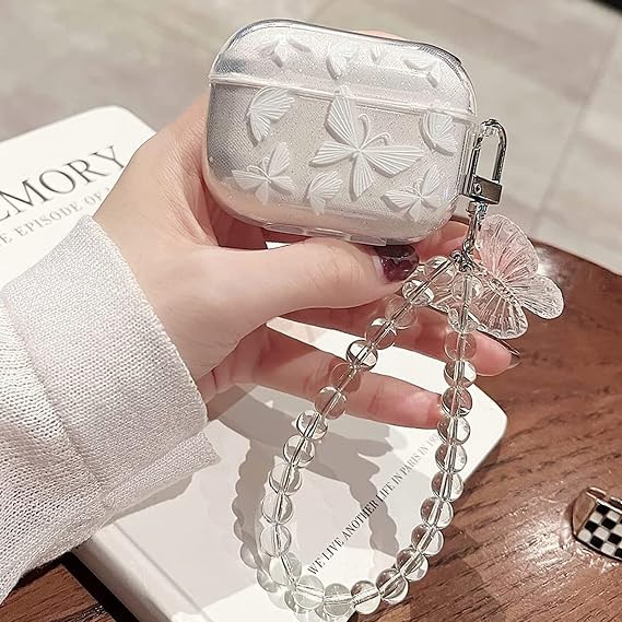 Compatible Airpod Pro 2 Case Cute Butterfly Cover