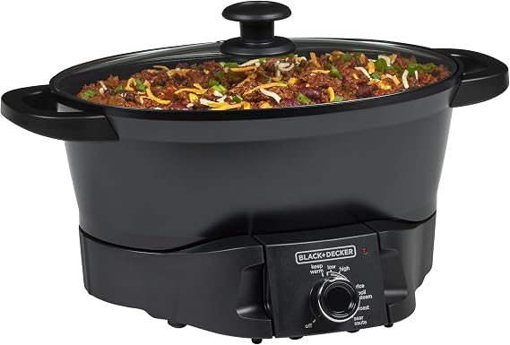 BLACK+DECKER Multicooker 7QT Family Size, 5-in-1 Functions, Neat N CleanTM Technology, Slow Cook, Steam/Boil, Precision Roast, Sear/Saute, Rice