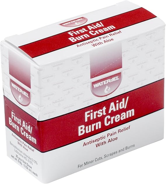 First Aid Cream Water Jel 25 Unit Dose Packets/Box