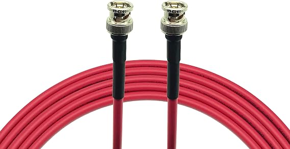 AV-Cables 3G/6G HD SDI Mini RG59 BNC Cable - Belden 1855a (35ft, Red)