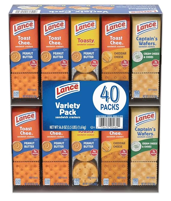 Variety Pack Sandwich Crackers, 40 pk.