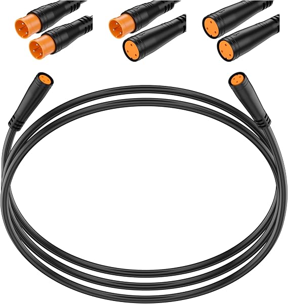 2Pin/3Pin/4Pin/5Pin/6Pin/7Pin Extension Cable M8 Julet for Electric Light/Throttle/Ebrake/Display Ebike Parts