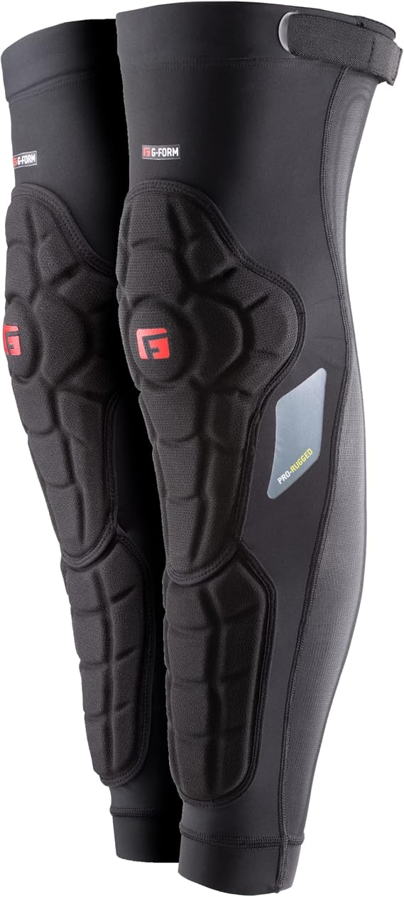 G-Form Youth Pro-Rugged MTB Extended Knee-Shin Guard - Unisex Knee & Shin Guards for Protection - MTB Protective Gear for Biking & Cycling - Secure Knee-Shin Guards