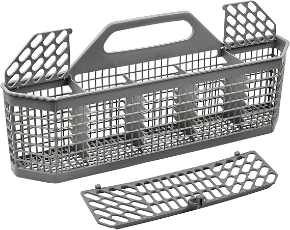 WD28X10128 Dishwasher Silverware Basket Gray By AMI PARTS (19.7"x3.8"x8.4")