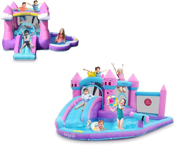 AirMyFun Pink Castle Bounce House