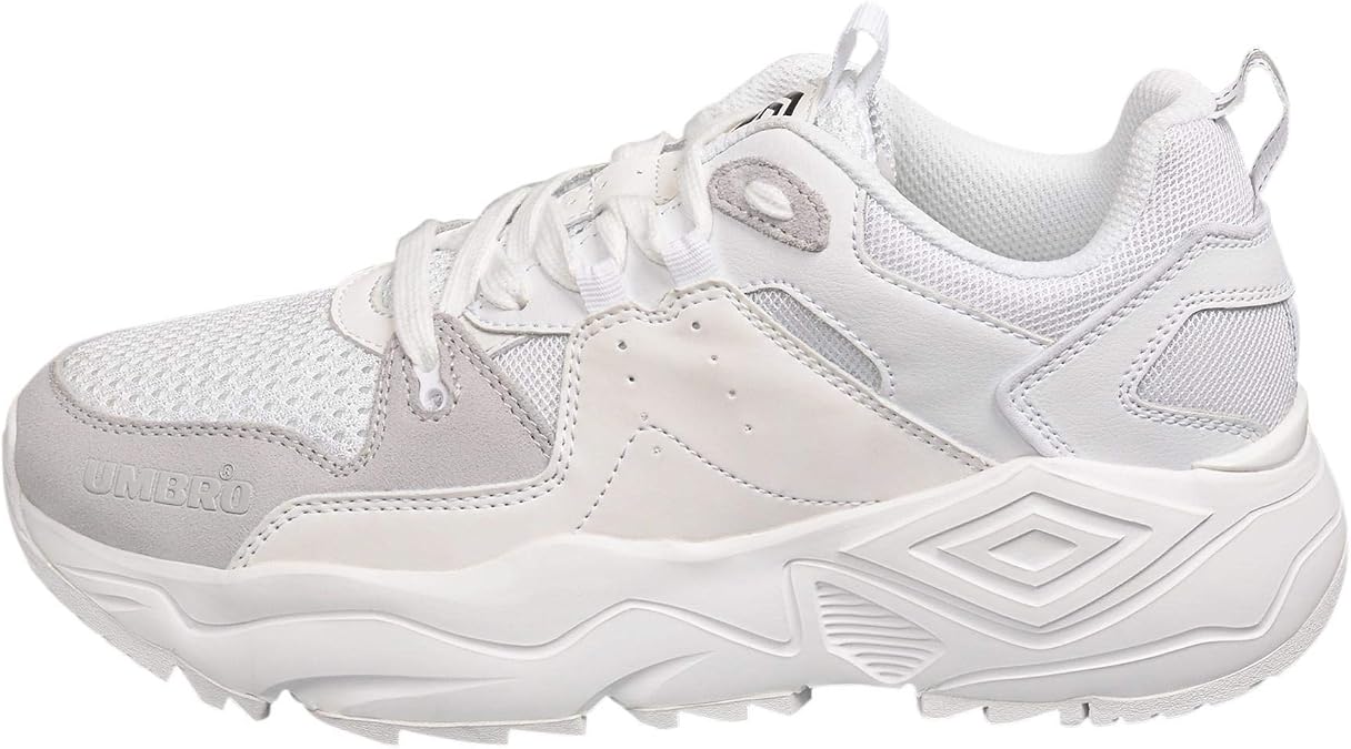 Umbro Men's Run Sneaker, White/White 6M