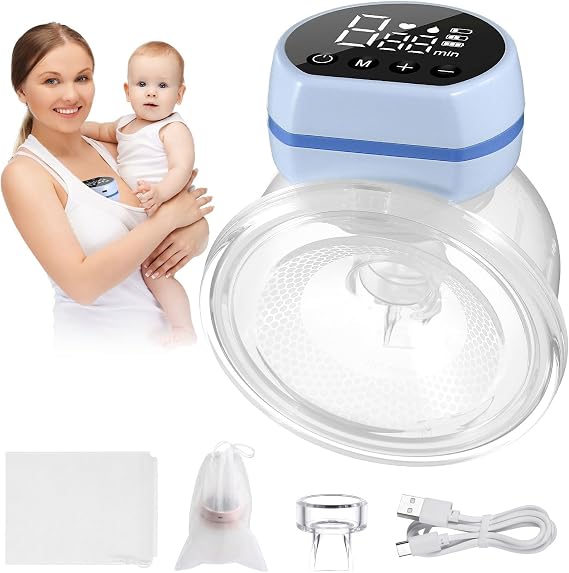 Wearable Electric Breast Pump Silicone Hands Free Milk Pump