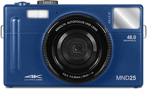 Minolta MND25 48MP 4K Ultra HD 3.0" LCD Digital Camera