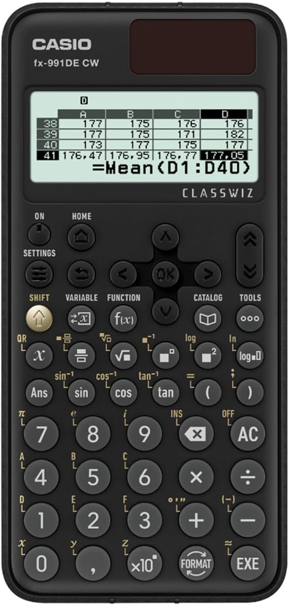 Casio FX-991DECW ClassWiz Technical Scientific Calculator, German version