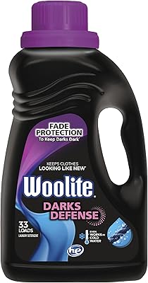Woolite DARKS Liquid Laundry Detergent, 50 fl oz Bottle, With Color Renew, HE & Regular Washers