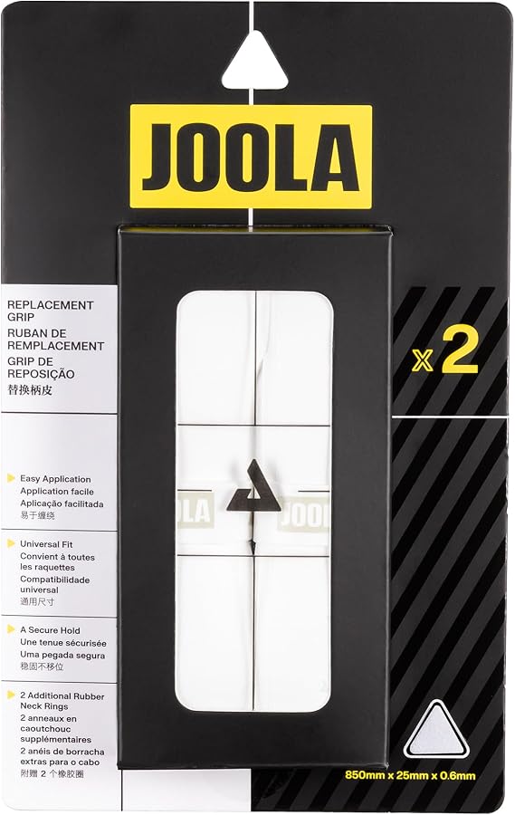 JOOLA Pickleball Paddle Replacement Grip Tape - Wrap for Pickleball Paddle - Feel-Tec Pure Grip - Moisture Wicking Surface & Comfort - Handle Wrap for Use with Overgrip - Black, White, or Gray