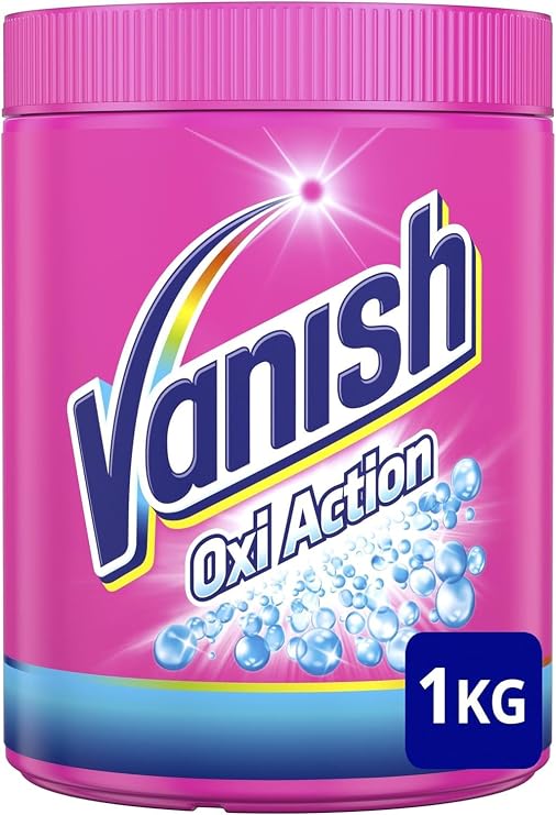 Vanish – Oxiaction Pink Powder Detergent Powder Tub 1 kg