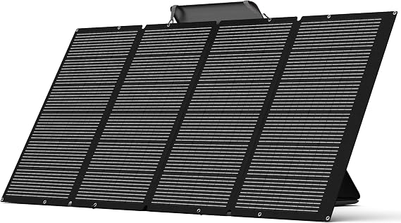 400W Portable Solar Panel for Camping & RV, Durable, Foldable, Waterproof, with Adjustable Stand Case Perfect for Off-Grid Adventures