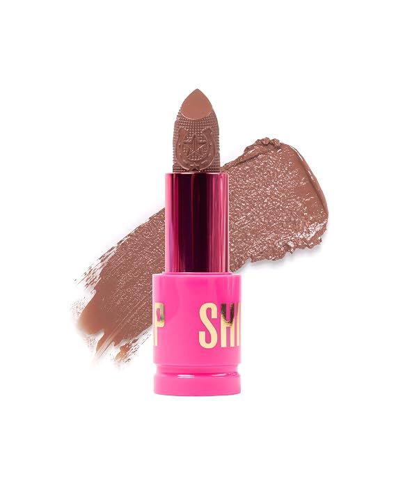 Jeffree Star Cosmetics Shiny Trap Lipstick, 13 Shades Collection, Creamy Formula, High Shine Finish, Nourishing with Pomegranate & Jojoba Oil, 0.11 oz (Dirt Road)
