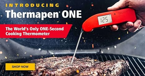New! ThermoWorks Backlit Thermapen Mk4 Professional Thermocouple Cooking Thermometer by ThermoWorks RED