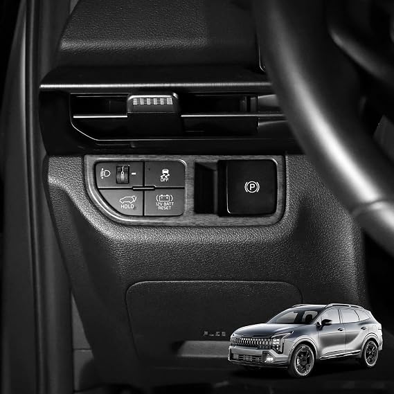 YOUTOOCAR Headlight Control Panel Cover Compatible with Kia Sportage 2026 Accessories (Wood Grain)