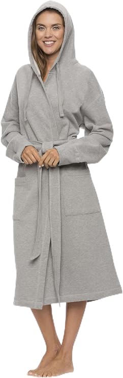 BY LORA Unisex Hooded Sweatshirt Robe For Men and Women