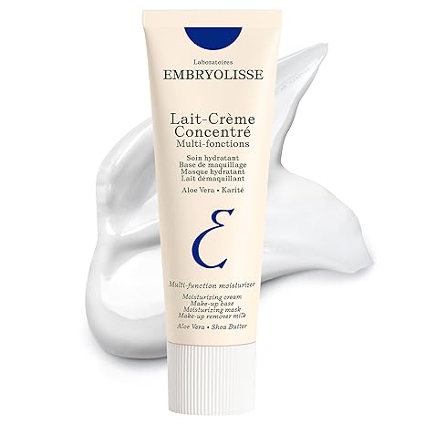 Embryolisse Lait-Creme Concentre Face Moisturizer and Makeup Primer, French Face Cream With Shea Butter & Aloe Vera, 2.54 Fl Oz