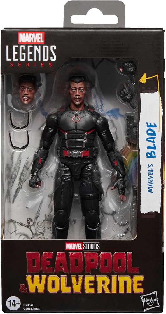 Marvel Legends Serisi Marvels Blade, Marvel Studios Deadpool & Wolverine Koleksiyon Parçası, 15 cm Aksiyon Figürü Hediye
