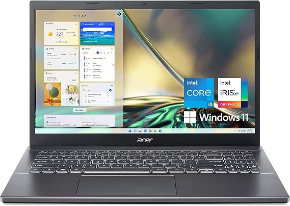 Acer Aspire 5 Laptop: 15.6" FHD Display 12th Generation Intel Core i5-1240P NVIDIA GeForce RTX 2050 48 GB DDR4 SDRAM 2 TB SSD Win10 Home WiFi 6 Backlit Keyboard Thunderbolt 4