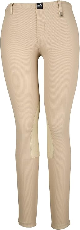 Devon-Aire Women's All-Pro Pull-On Beige Riding Breeches