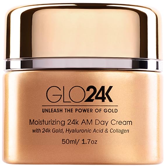 GLO24K Face Moisturizer with 24k Gold, Retinol & Hyaluronic Acid