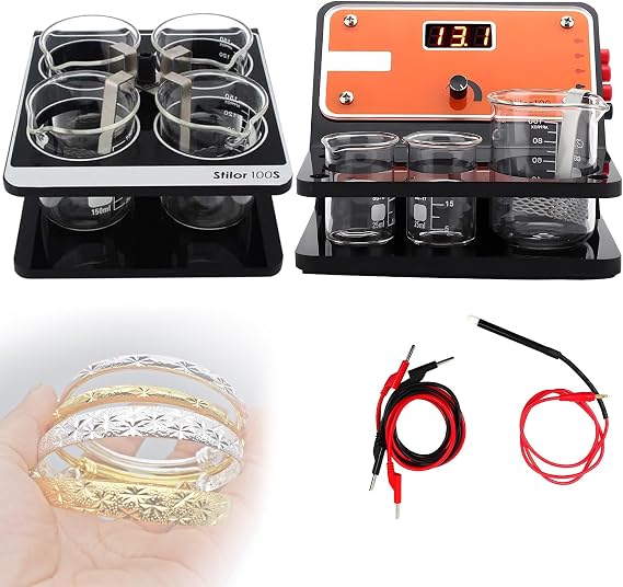Electroplating Machine, Jewelry Gold Rhodium Plating Kit, Professional Pen Type Processing Tools for Jewelry