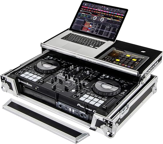 Odyssey FZGSPIDDJ8001 Flight Zone Glide Style Controller Case Compatible with Pioneer Ddj-800, 1U Rack Space