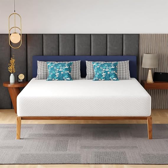 FDW 12 inch Gel Memory Foam Mattress Medium Firm Mattresses for Cool Sleep Relieving Pressure Relief CertiPUR-US Certified Mattress in a Box (King)