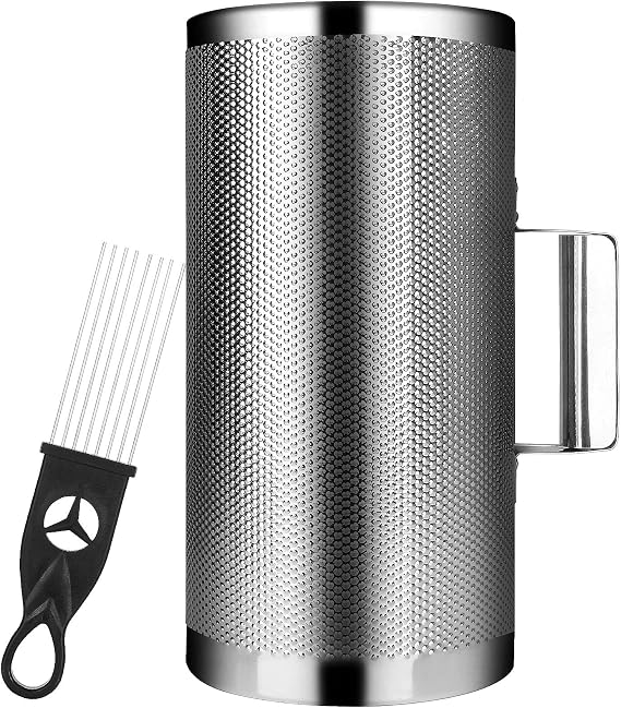 12" x 6" Metal Guiro Shaker Stainless Steel Guiro Instruments with Scraper Musical Instruments Latin Percussion Instrument