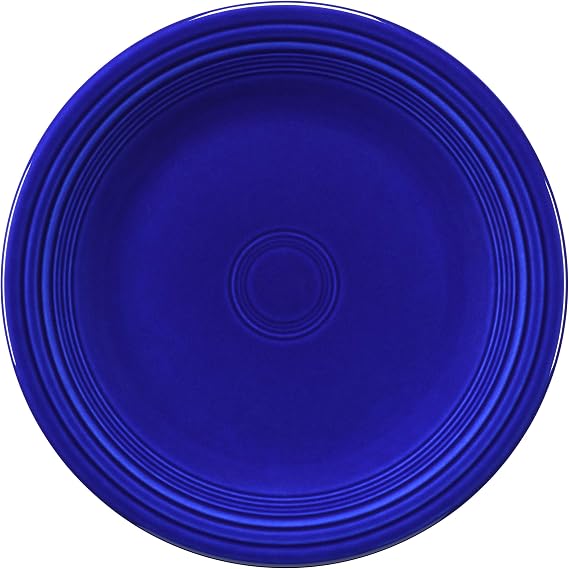 Fiesta Classic Rim 10.5 Dinner Plate Durable Ceramic, Lead-Safe, Dishwasher/Microwave/Oven Safe Made in USA - Twilight